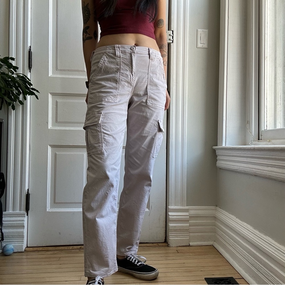 American Eagle lavender cargo pants